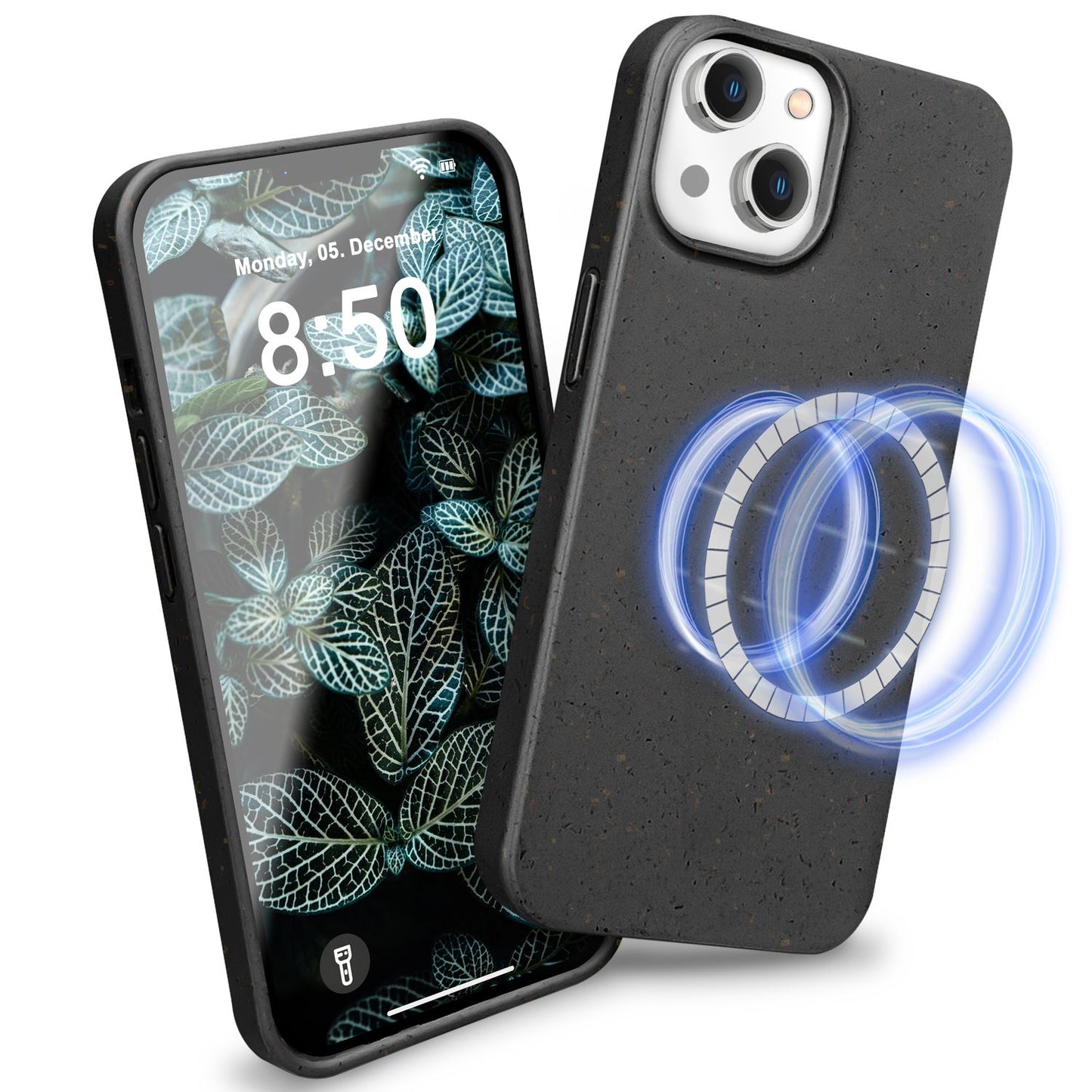 NALIA Handyhülle für iPhone 14 – MagSafe kompatibel & Weizenstroh-Mix – ECOFIT (Pflanzenbasiert, Rutschfest & Matt) – Marke aus Berlin