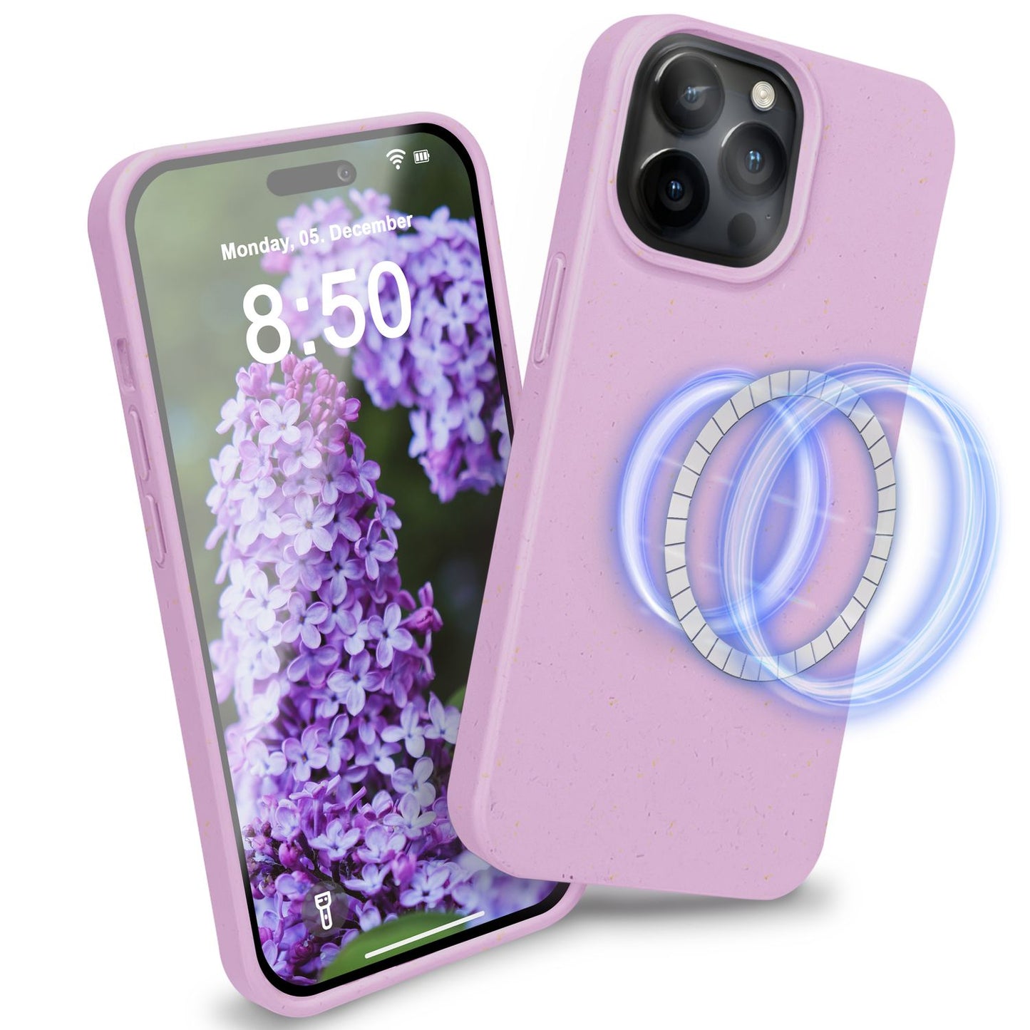NALIA Handyhülle für iPhone 14 Pro – MagSafe kompatibel & Weizenstroh-Mix – ECOFIT (Pflanzenbasiert, Rutschfest & Matt) – Marke aus Berlin