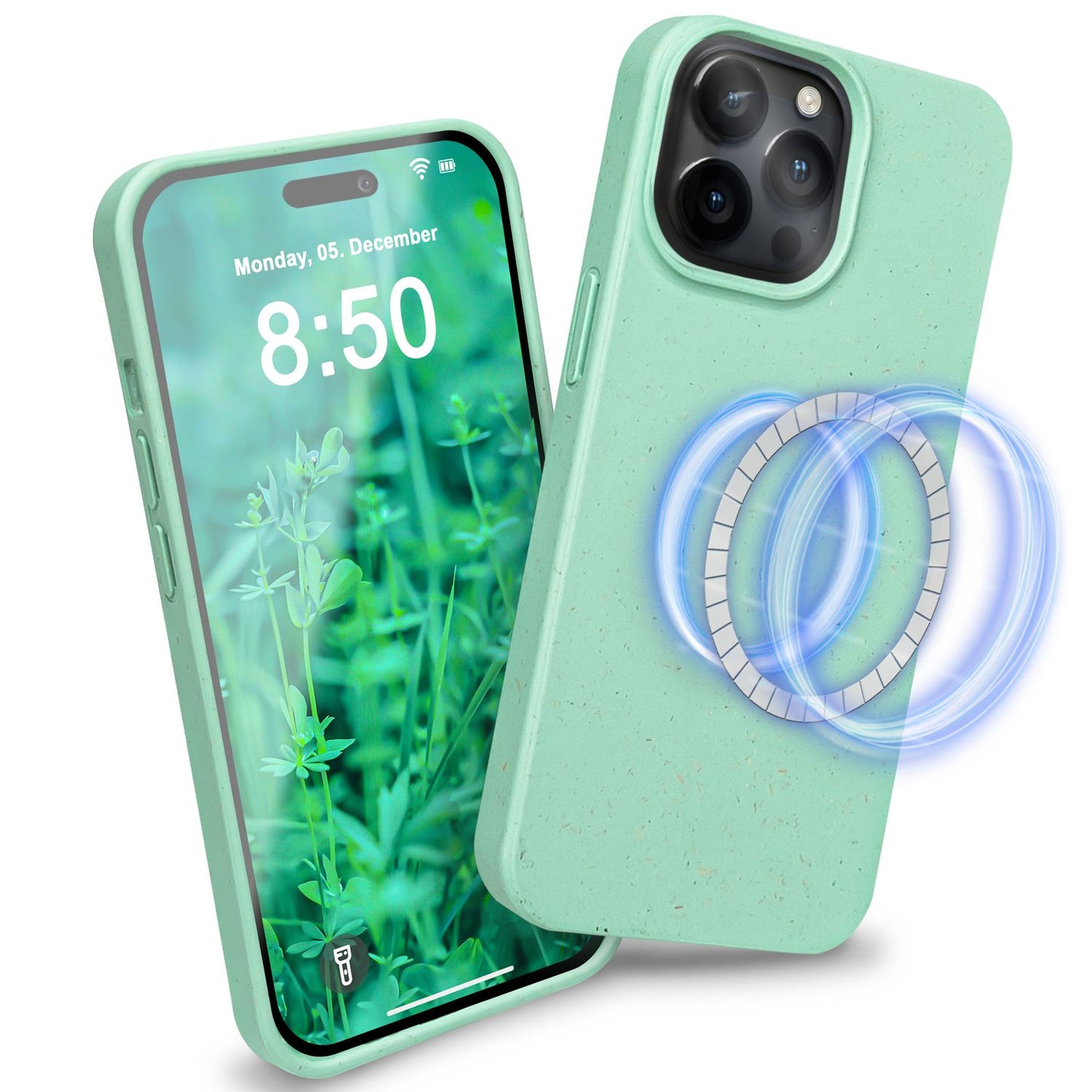 NALIA Handyhülle für iPhone 14 Pro Max – MagSafe kompatibel & Weizenstroh-Mix – ECOFIT (Pflanzenbasiert, Rutschfest & Matt) – Marke aus Berlin