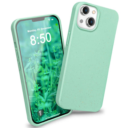 NALIA Handyhülle für iPhone 14 – Weizenstroh Case (Pflanzenbasiert) – BIOVERA – Matt & Stoßfest (Vegan) – Marke aus Berlin