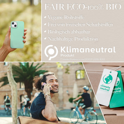 NALIA Handyhülle für iPhone 14 Pro Max – Weizenstroh Case (Pflanzenbasiert) – BIOVERA – Matt & Stoßfest (Vegan) – Marke aus Berlin