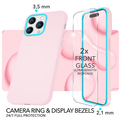 NALIA Magnet Silikonhülle für iPhone 14 Pro – MagSafe kompatibel & Liquid Silicone – SLIQ (Soft-Touch Schutz & Mikrofaser Innen) – Marke aus Berlin