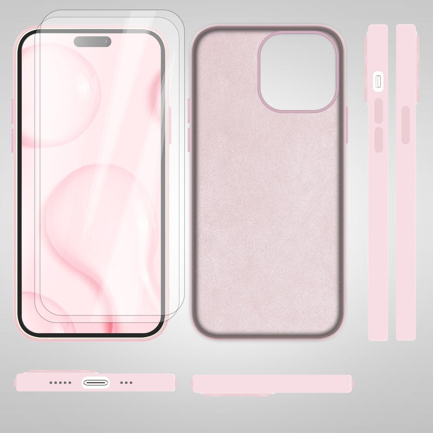 NALIA Magnet Silikonhülle für iPhone 14 Pro – MagSafe kompatibel & Liquid Silicone – SLIQ (Soft-Touch Schutz & Mikrofaser Innen) – Marke aus Berlin