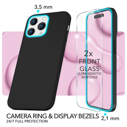 NALIA Magnet Silikonhülle für iPhone 14 Pro – MagSafe kompatibel & Liquid Silicone – SLIQ (Soft-Touch Schutz & Mikrofaser Innen) – Marke aus Berlin