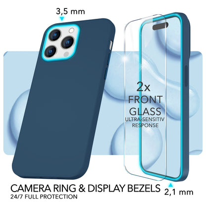 NALIA Magnet Silikonhülle für iPhone 14 Pro – MagSafe kompatibel & Liquid Silicone – SLIQ (Soft-Touch Schutz & Mikrofaser Innen) – Marke aus Berlin