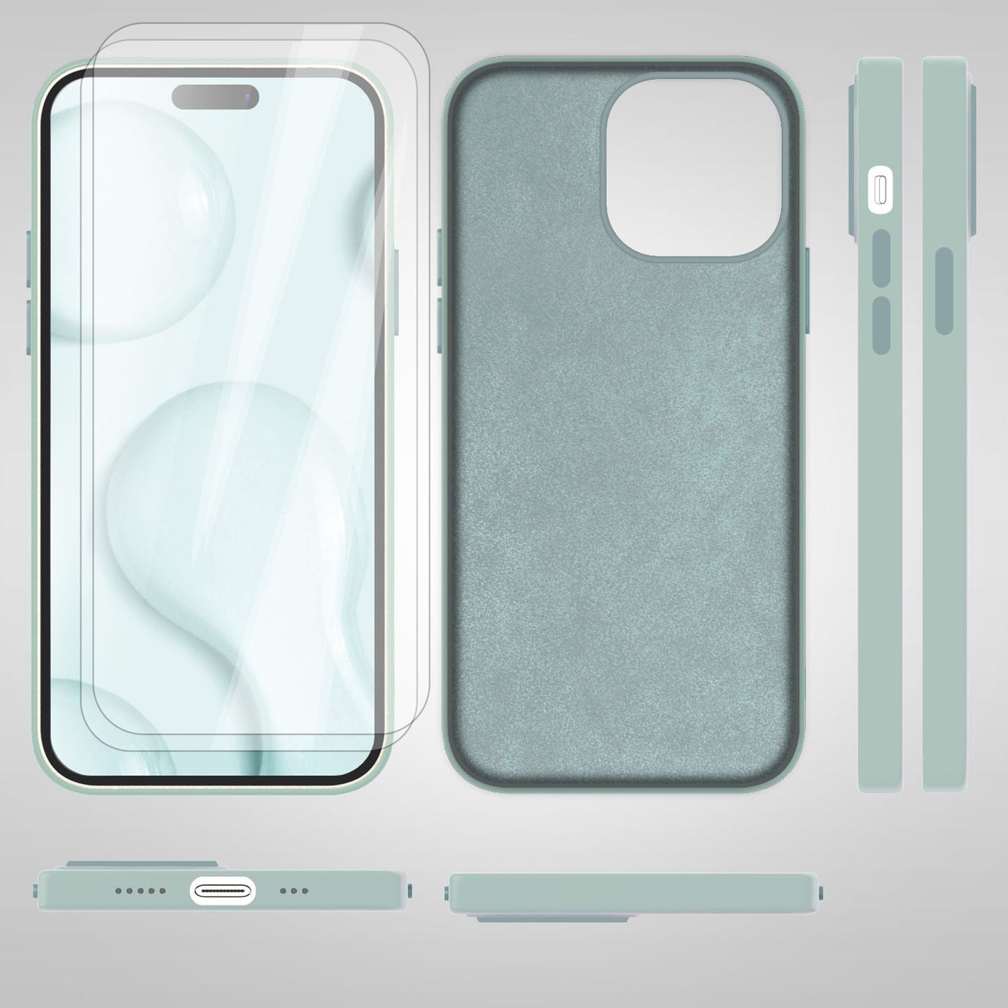 NALIA Magnet Silikonhülle für iPhone 14 Pro – MagSafe kompatibel & Liquid Silicone – SLIQ (Soft-Touch Schutz & Mikrofaser Innen) – Marke aus Berlin