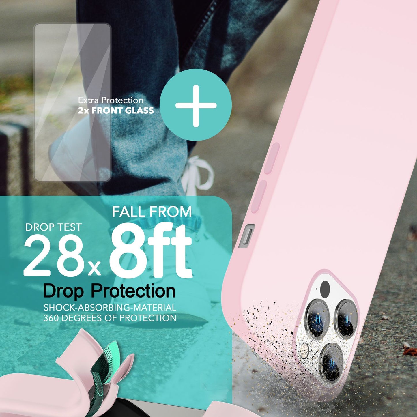 NALIA Magnet Silikonhülle für iPhone 14 Pro Max – MagSafe kompatibel & Liquid Silicone – SLIQ (Soft-Touch Schutz & Mikrofaser Innen) – Marke aus Berlin
