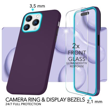 NALIA Magnet Silikonhülle für iPhone 14 Pro Max – MagSafe kompatibel & Liquid Silicone – SLIQ (Soft-Touch Schutz & Mikrofaser Innen) – Marke aus Berlin
