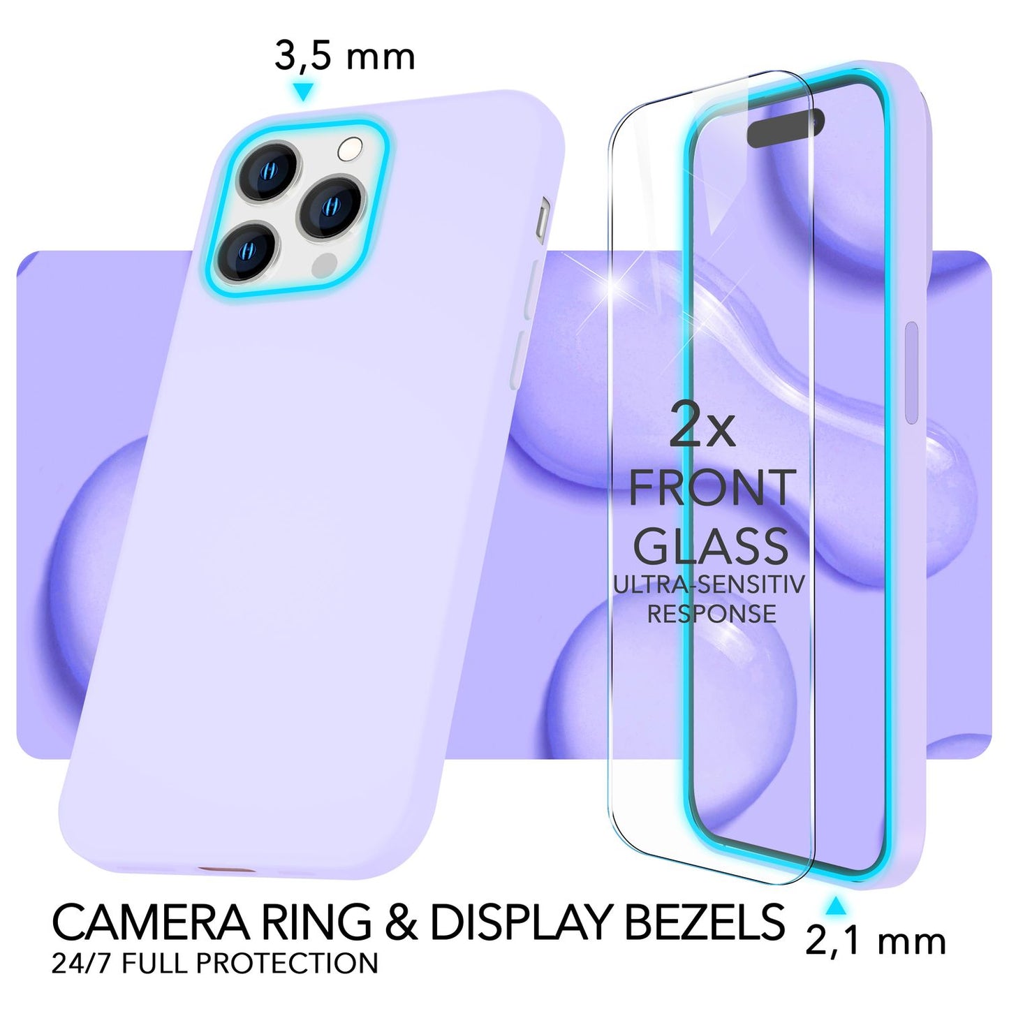 NALIA Magnet Silikonhülle für iPhone 14 Pro Max – MagSafe kompatibel & Liquid Silicone – SLIQ (Soft-Touch Schutz & Mikrofaser Innen) – Marke aus Berlin