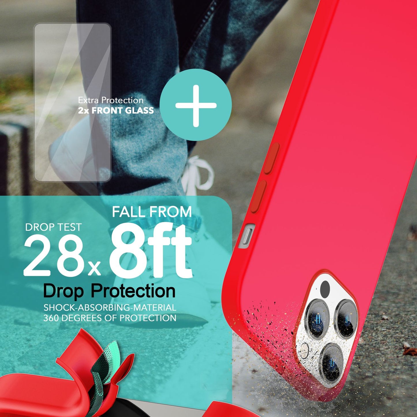 NALIA Magnet Silikonhülle für iPhone 14 Pro Max – MagSafe kompatibel & Liquid Silicone – SLIQ (Soft-Touch Schutz & Mikrofaser Innen) – Marke aus Berlin