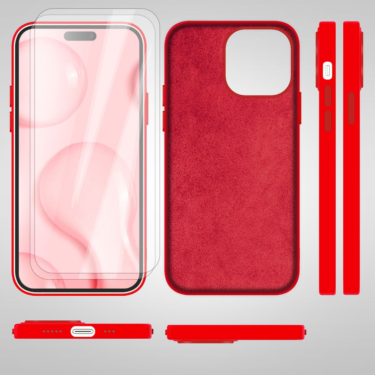 NALIA Magnet Silikonhülle für iPhone 14 Pro Max – MagSafe kompatibel & Liquid Silicone – SLIQ (Soft-Touch Schutz & Mikrofaser Innen) – Marke aus Berlin