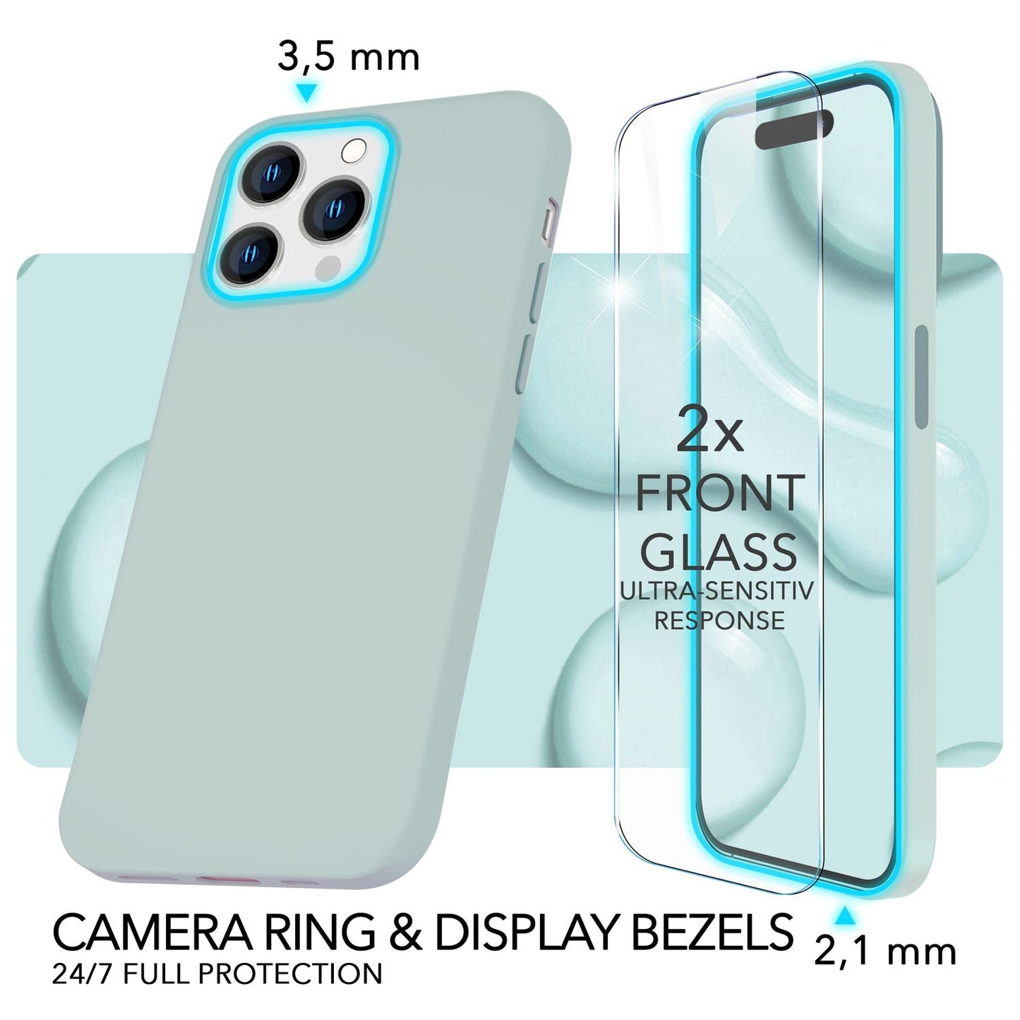 NALIA Magnet Silikonhülle für iPhone 14 Pro Max – MagSafe kompatibel & Liquid Silicone – SLIQ (Soft-Touch Schutz & Mikrofaser Innen) – Marke aus Berlin