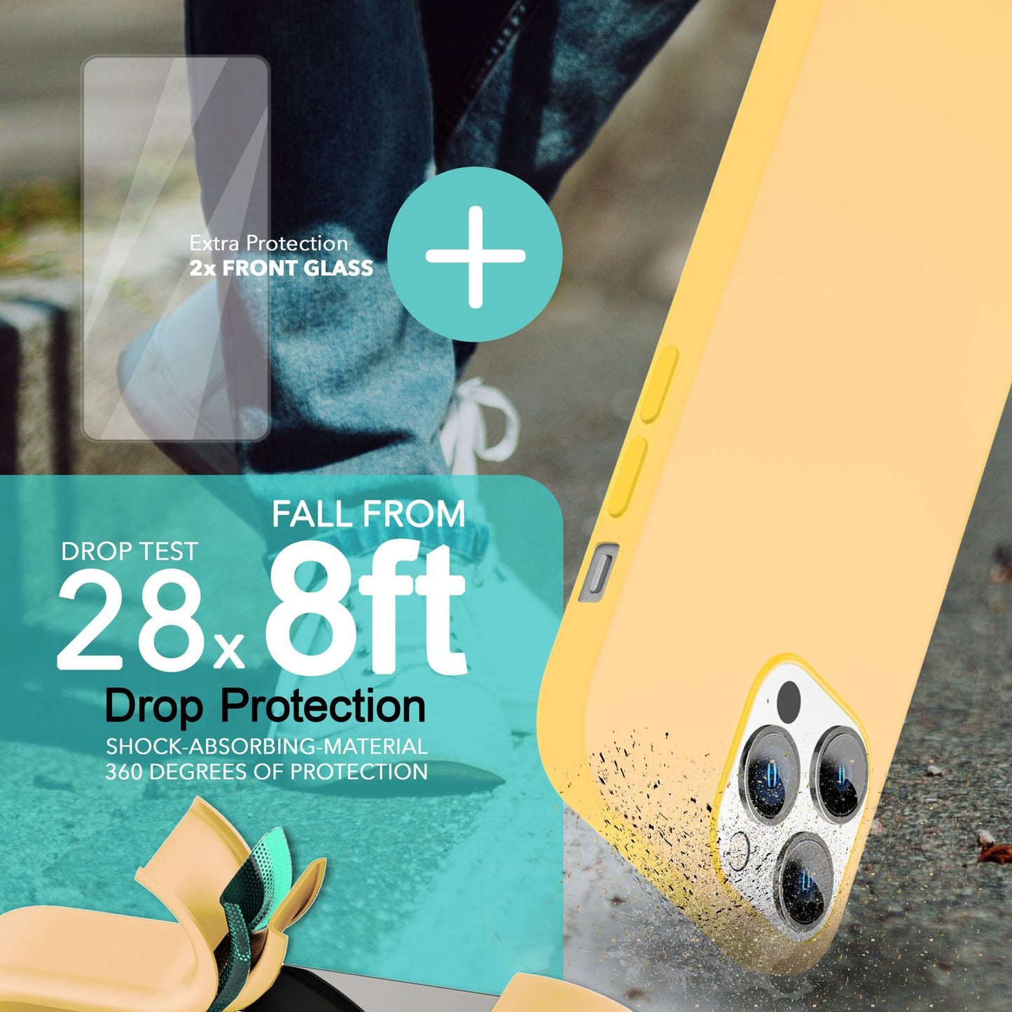 NALIA Magnet Silikonhülle für iPhone 14 Pro Max – MagSafe kompatibel & Liquid Silicone – SLIQ (Soft-Touch Schutz & Mikrofaser Innen) – Marke aus Berlin