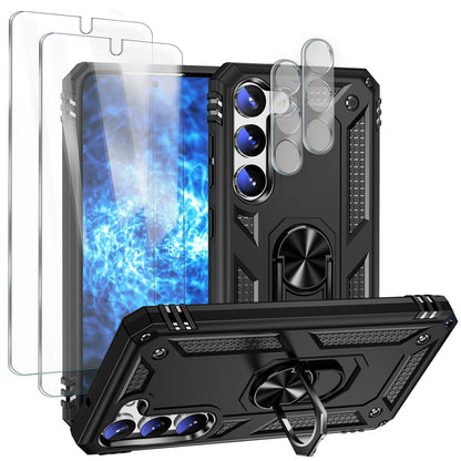 NALIA Panzerhülle für Samsung Galaxy S23 Plus – Ring-Ständer 360° & Magnet-Halterung Kompatibel – RINGDEFEND (Stoßfestes Outdoor Case) – Marke aus Berlin