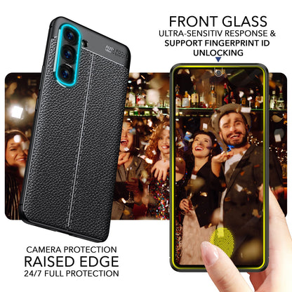 NALIA Leder-Optik Silikon Case für Samsung Galaxy S23 – Griffig & Matt – BARRON Handyhülle (Anti-Fingerprint, Stoßfest & Robust) – Marke aus Berlin