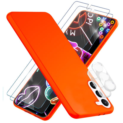 NALIA Neon Silikonhülle für Samsung Galaxy S23 – Soft-Touch & Signal-Neon – NEONSHOCK (Matte Schutzhülle) – Marke aus Berlin
