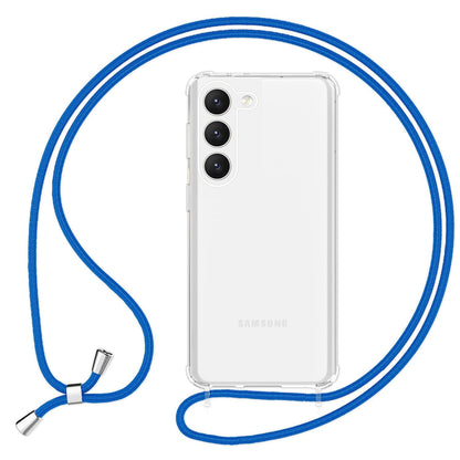 NALIA Handykette für Samsung Galaxy S23 Plus – Transparentes Hybrid-Case & Band – HANGIT PRO (Anti-Gelb Rückseite & Verstellbar) – Marke aus Berlin