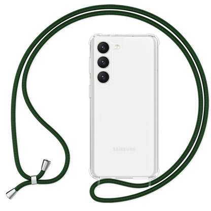 NALIA Handykette für Samsung Galaxy S23 Plus – Transparentes Hybrid-Case & Band – HANGIT PRO (Anti-Gelb Rückseite & Verstellbar) – Marke aus Berlin