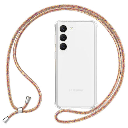 NALIA Handykette für Samsung Galaxy S23 Plus – Transparentes Hybrid-Case & Band – HANGIT PRO (Anti-Gelb Rückseite & Verstellbar) – Marke aus Berlin