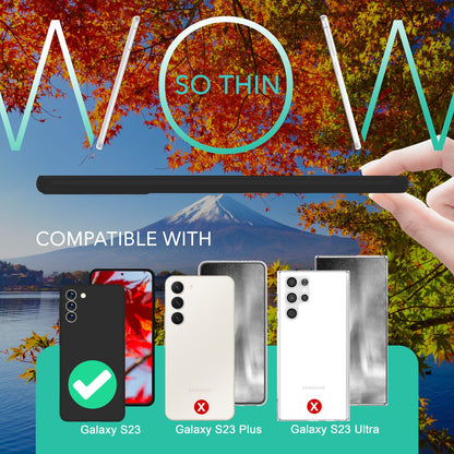 NALIA Ultra Slim Hardcase für Samsung Galaxy S23 – Matt & 0.3mm Dünn – PHANTOM (Hauchdünnes Cover & Kamera-Vollschutz) – Marke aus Berlin