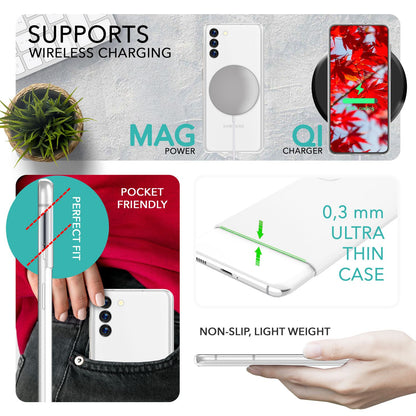 NALIA Ultra Slim Hardcase für Samsung Galaxy S23 – Matt & 0.3mm Dünn – PHANTOM (Hauchdünnes Cover & Kamera-Vollschutz) – Marke aus Berlin