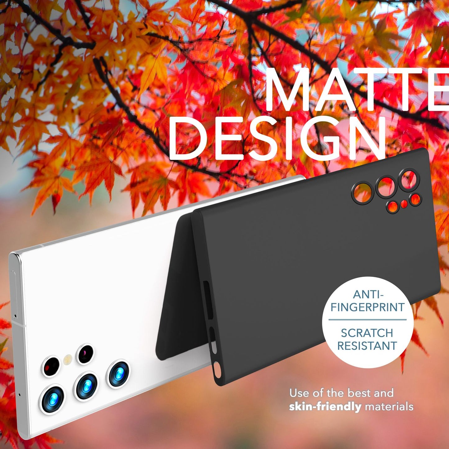 NALIA Ultra Slim Hardcase für Samsung Galaxy S23 Ultra – Matt & 0.3mm Dünn – PHANTOM (Hauchdünnes Cover & Kamera-Vollschutz) – Marke aus Berlin