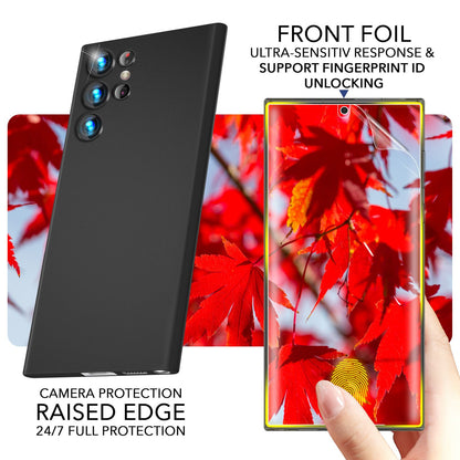 NALIA Ultra Slim Hardcase für Samsung Galaxy S23 Ultra – Matt & 0.3mm Dünn – PHANTOM (Hauchdünnes Cover & Kamera-Vollschutz) – Marke aus Berlin