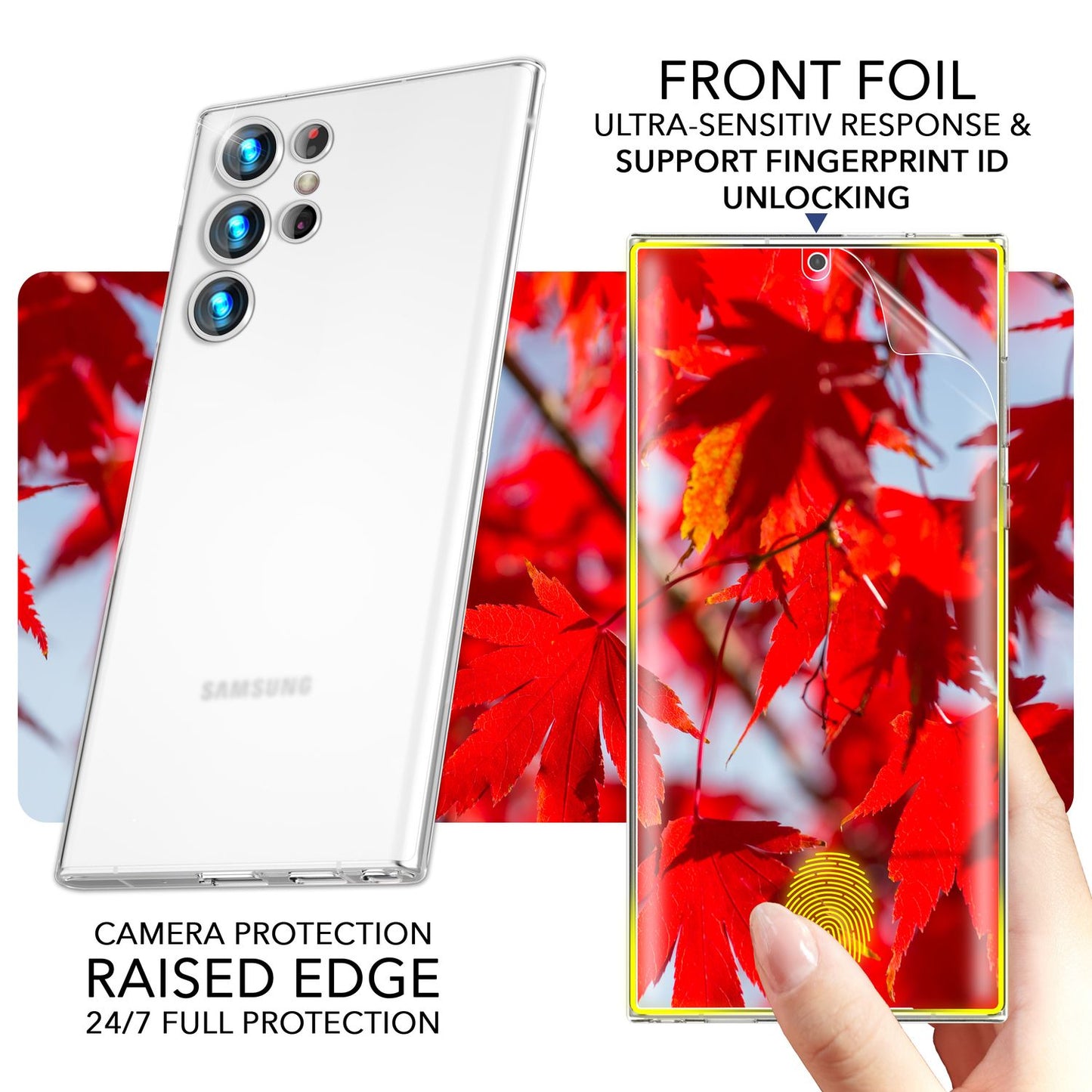 NALIA Ultra Slim Hardcase für Samsung Galaxy S23 Ultra – Matt & 0.3mm Dünn – PHANTOM (Hauchdünnes Cover & Kamera-Vollschutz) – Marke aus Berlin