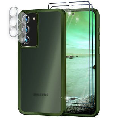 NALIA Matte Handyhülle für Samsung Galaxy S23 Plus – Stoßfester Silikon-Rahmen & Semi-Transparent – FUZION (Anti-Fingerprint Case) – Marke aus Berlin
