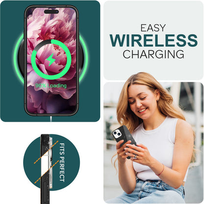 NALIA Glitzerhülle für iPhone 15 Plus – Funkelnder Glitzer-Look & Grip – SHINEPOP (Silikon Case) – Marke aus Berlin