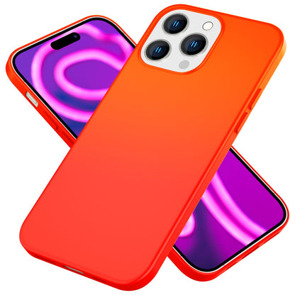 NALIA Neon Silikonhülle für iPhone 15 Pro Max – Soft-Touch & Signal-Neon – NEONSHOCK (Matte Schutzhülle) – Marke aus Berlin