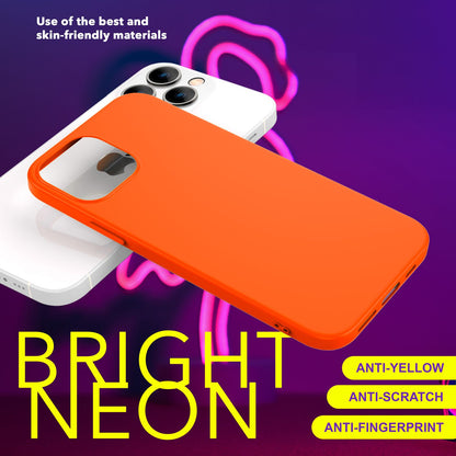 NALIA Neon Silikonhülle für iPhone 15 Pro Max – Soft-Touch & Signal-Neon – NEONSHOCK (Matte Schutzhülle) – Marke aus Berlin
