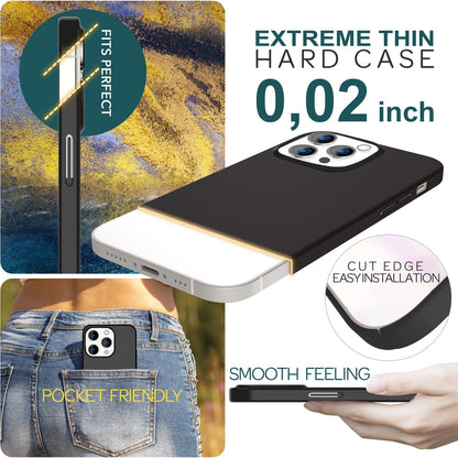 NALIA Ultra Slim Hardcase für iPhone 15 Pro Max – Anti-Fingerabdruck & 0.5mm Dünn – PUREFIT (Matt & Leicht) – Marke aus Berlin