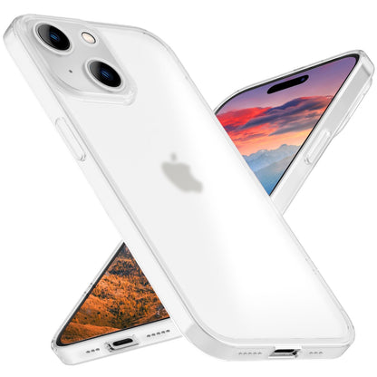 NALIA Ultra Slim Hardcase für iPhone 15 – Matt-Transparent & 0.3mm Dünn – PHANTOM (Hauchdünnes Cover & Kamera-Vollschutz) – Marke aus Berlin