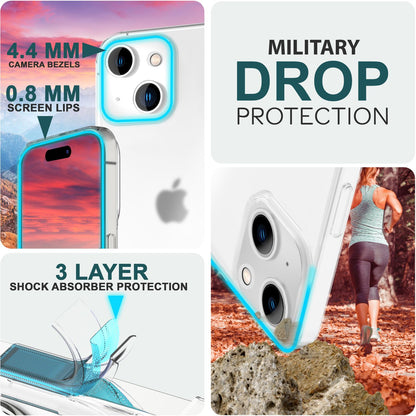 NALIA Ultra Slim Hardcase für iPhone 15 – Matt-Transparent & 0.3mm Dünn – PHANTOM (Hauchdünnes Cover & Kamera-Vollschutz) – Marke aus Berlin