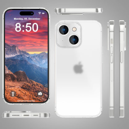 NALIA Ultra Slim Hardcase für iPhone 15 – Matt-Transparent & 0.3mm Dünn – PHANTOM (Hauchdünnes Cover & Kamera-Vollschutz) – Marke aus Berlin