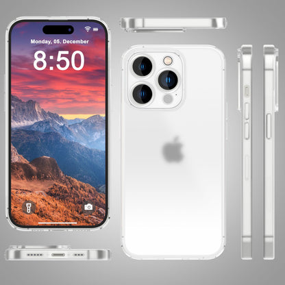 NALIA Ultra Slim Hardcase für iPhone 15 Pro Max – Matt-Transparent & 0.3mm Dünn – PHANTOM (Hauchdünnes Cover & Kamera-Vollschutz) – Marke aus Berlin