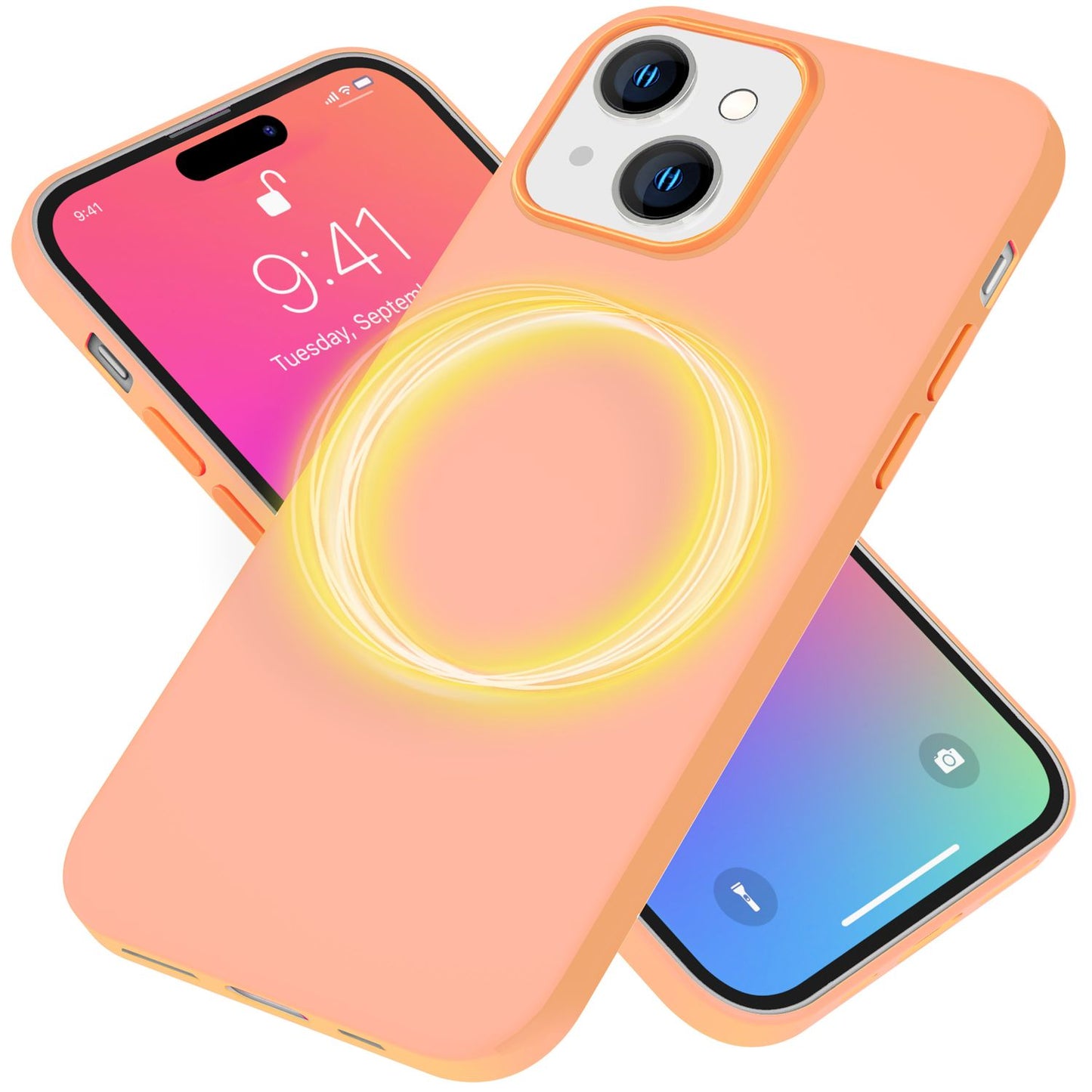 NALIA Magnet Silikonhülle für iPhone 15 – MagSafe kompatibel & Liquid Silicone – SLIQ (Soft-Touch Schutz & Mikrofaser Innen) – Marke aus Berlin