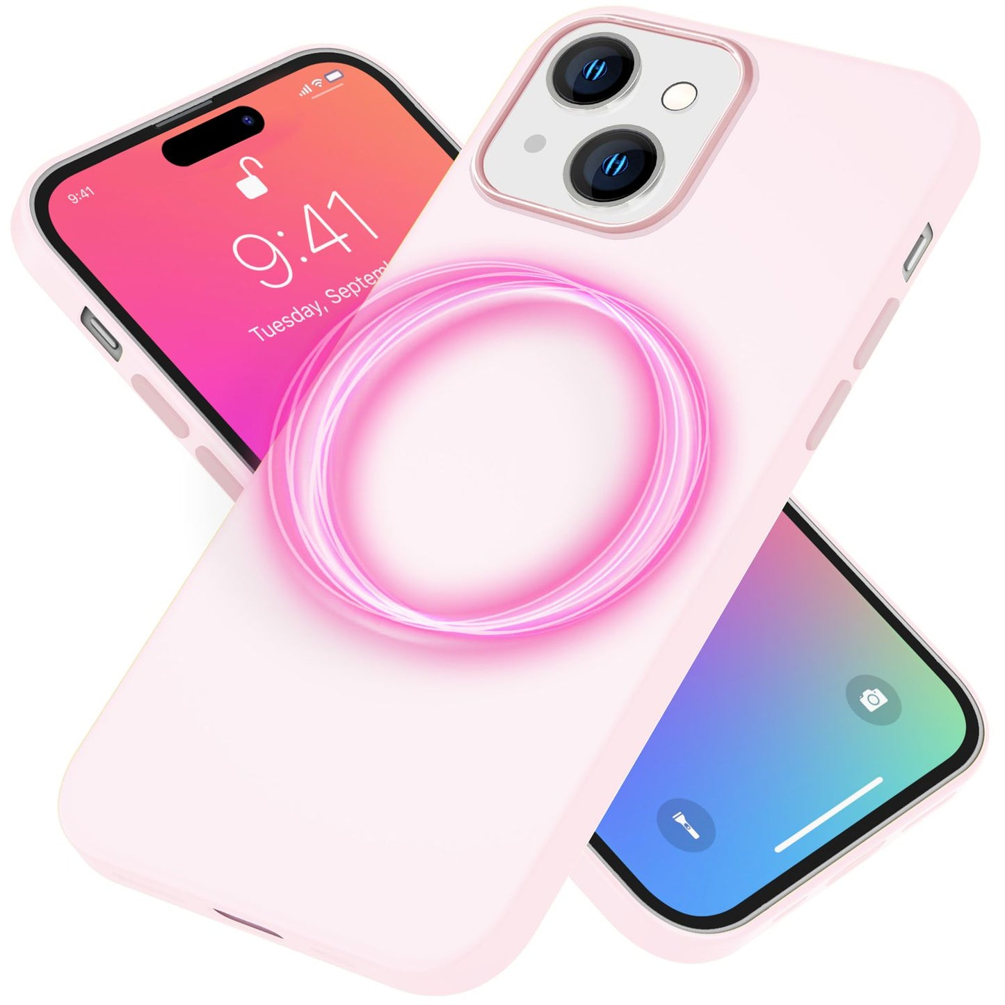 NALIA Magnet Silikonhülle für iPhone 15 – MagSafe kompatibel & Liquid Silicone – SLIQ (Soft-Touch Schutz & Mikrofaser Innen) – Marke aus Berlin