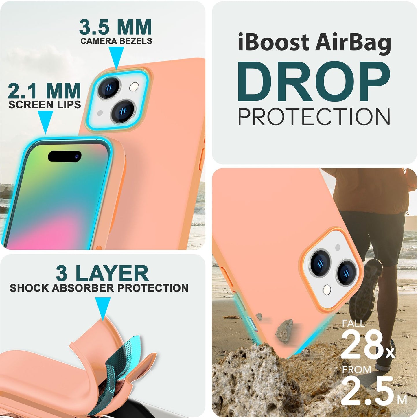 NALIA Magnet Silikonhülle für iPhone 15 – MagSafe kompatibel & Liquid Silicone – SLIQ (Soft-Touch Schutz & Mikrofaser Innen) – Marke aus Berlin