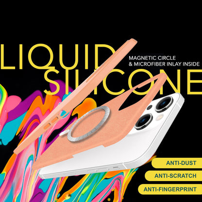 NALIA Magnet Silikonhülle für iPhone 15 – MagSafe kompatibel & Liquid Silicone – SLIQ (Soft-Touch Schutz & Mikrofaser Innen) – Marke aus Berlin