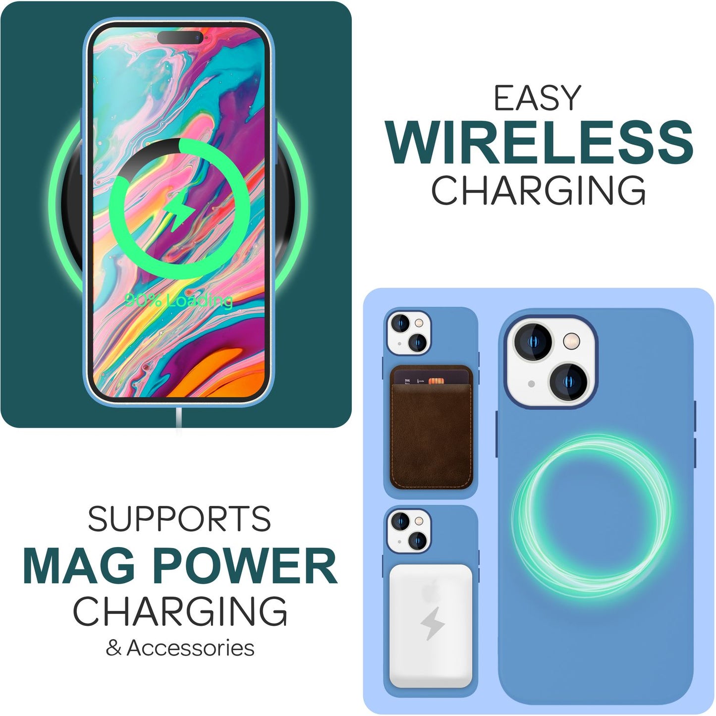 NALIA Magnet Silikonhülle für iPhone 15 – MagSafe kompatibel & Liquid Silicone – SLIQ (Soft-Touch Schutz & Mikrofaser Innen) – Marke aus Berlin