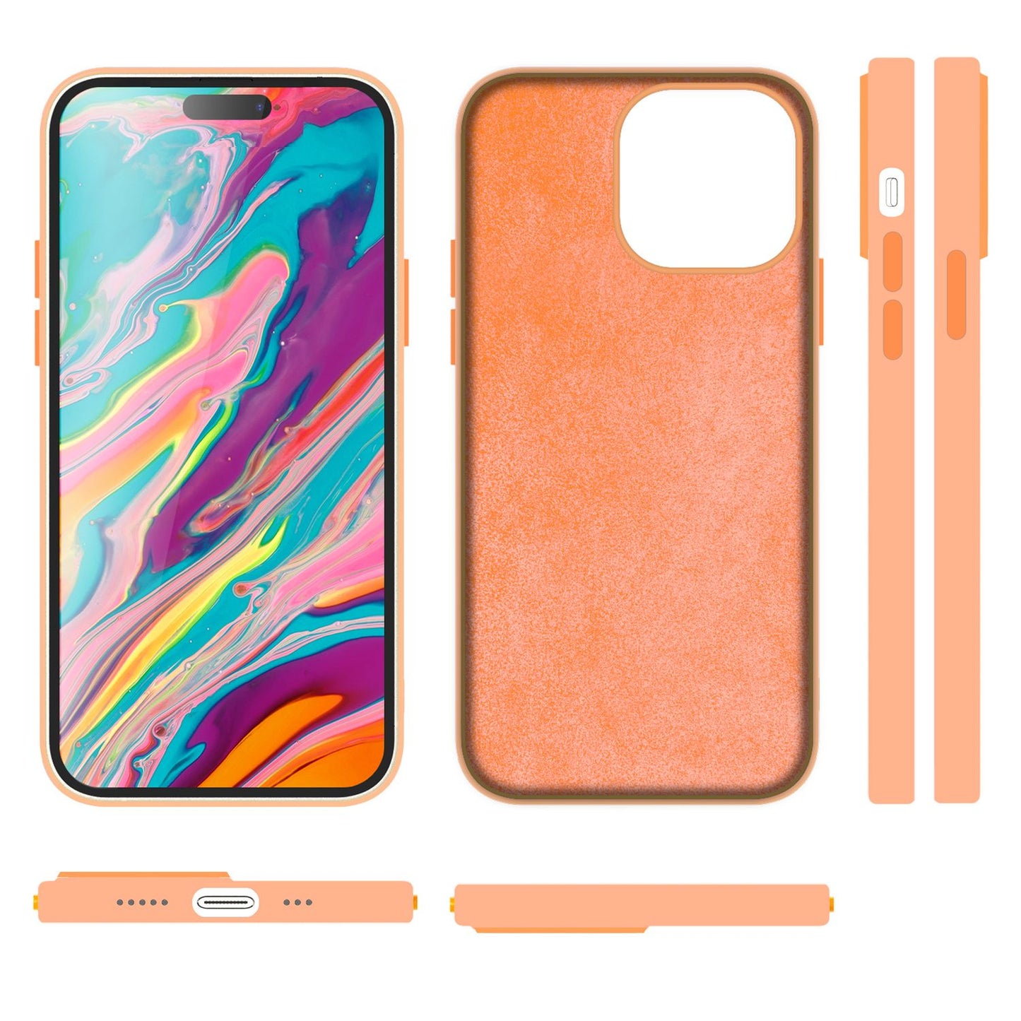 NALIA Magnet Silikonhülle für iPhone 15 – MagSafe kompatibel & Liquid Silicone – SLIQ (Soft-Touch Schutz & Mikrofaser Innen) – Marke aus Berlin