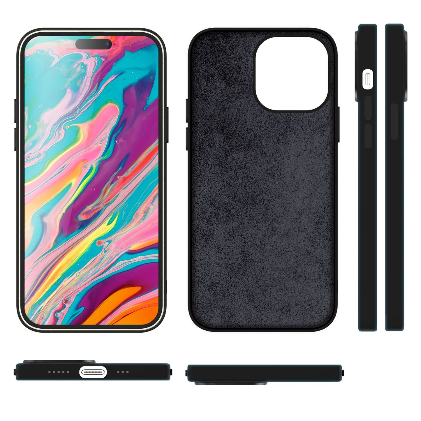 NALIA Magnet Silikonhülle für iPhone 15 – MagSafe kompatibel & Liquid Silicone – SLIQ (Soft-Touch Schutz & Mikrofaser Innen) – Marke aus Berlin