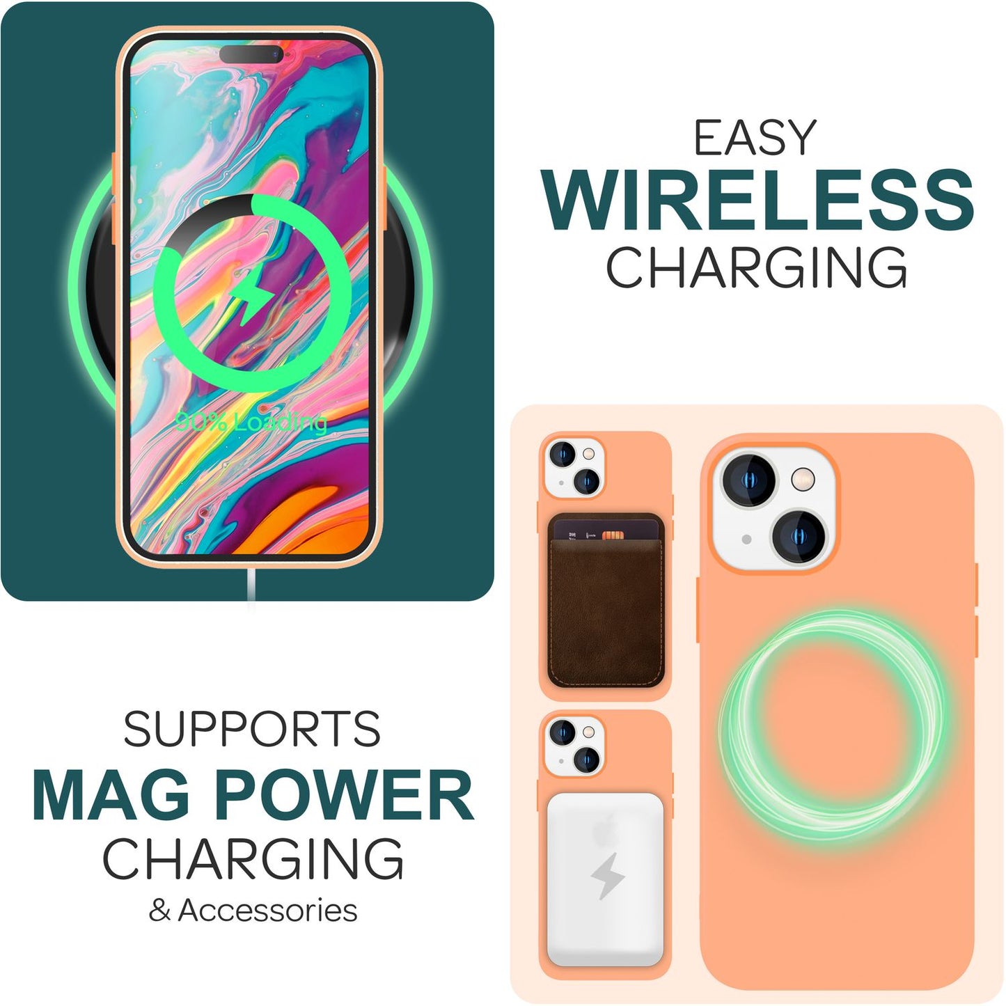 NALIA Magnet Silikonhülle für iPhone 15 Plus – MagSafe kompatibel & Liquid Silicone – SLIQ (Soft-Touch Schutz & Mikrofaser Innen) – Marke aus Berlin