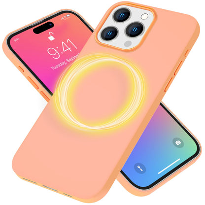 NALIA Magnet Silikonhülle für iPhone 15 Pro – MagSafe kompatibel & Liquid Silicone – SLIQ (Soft-Touch Schutz & Mikrofaser Innen) – Marke aus Berlin