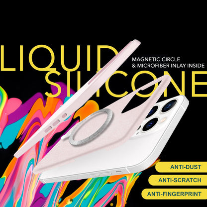 NALIA Magnet Silikonhülle für iPhone 15 Pro – MagSafe kompatibel & Liquid Silicone – SLIQ (Soft-Touch Schutz & Mikrofaser Innen) – Marke aus Berlin