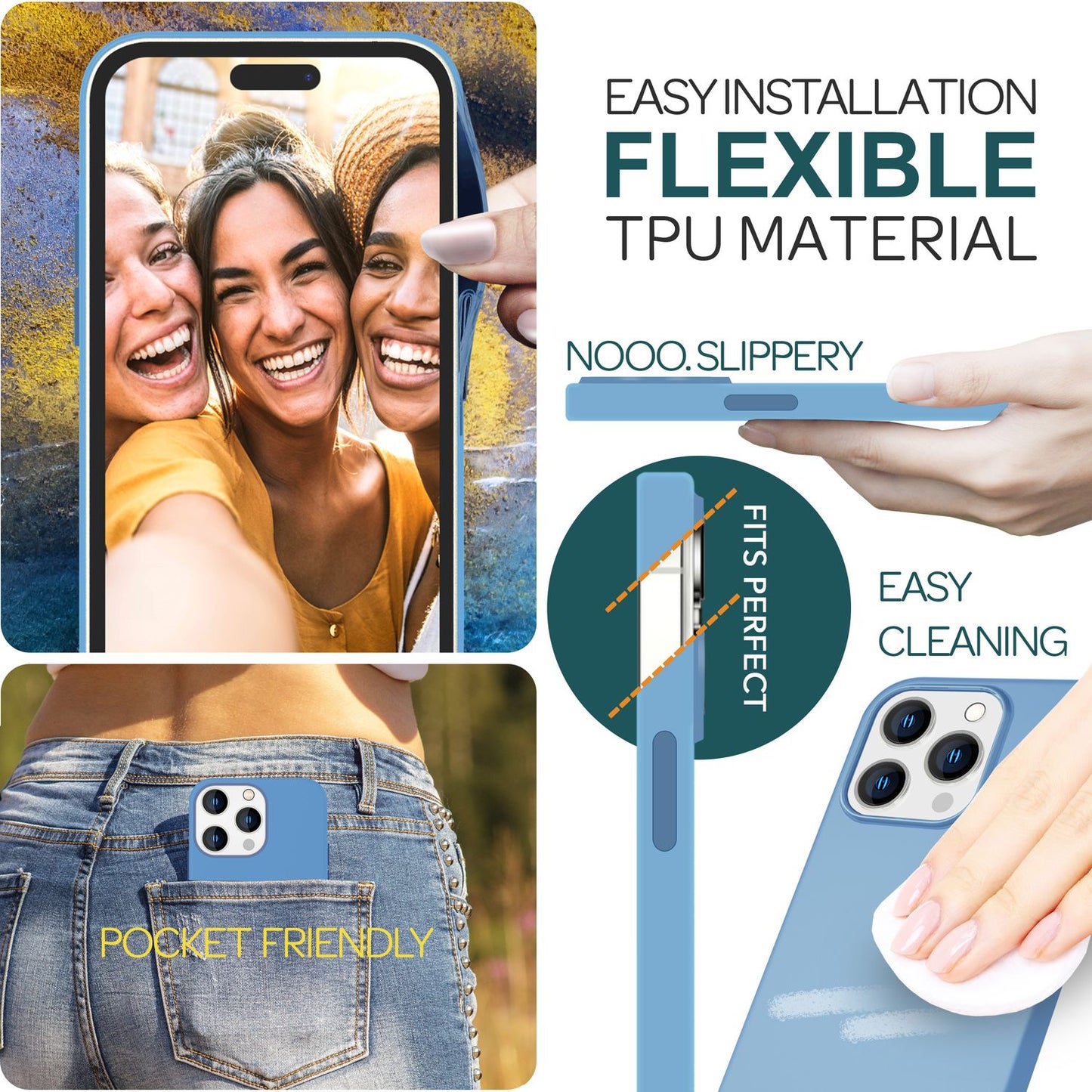 NALIA Magnet Silikonhülle für iPhone 15 Pro – MagSafe kompatibel & Liquid Silicone – SLIQ (Soft-Touch Schutz & Mikrofaser Innen) – Marke aus Berlin