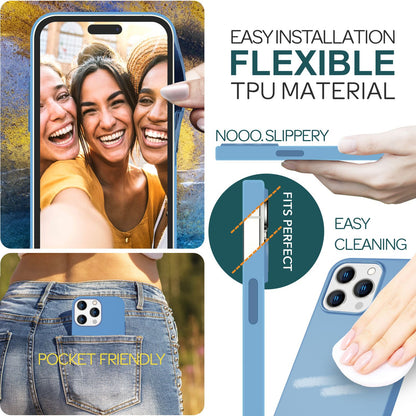 NALIA Magnet Silikonhülle für iPhone 15 Pro – MagSafe kompatibel & Liquid Silicone – SLIQ (Soft-Touch Schutz & Mikrofaser Innen) – Marke aus Berlin