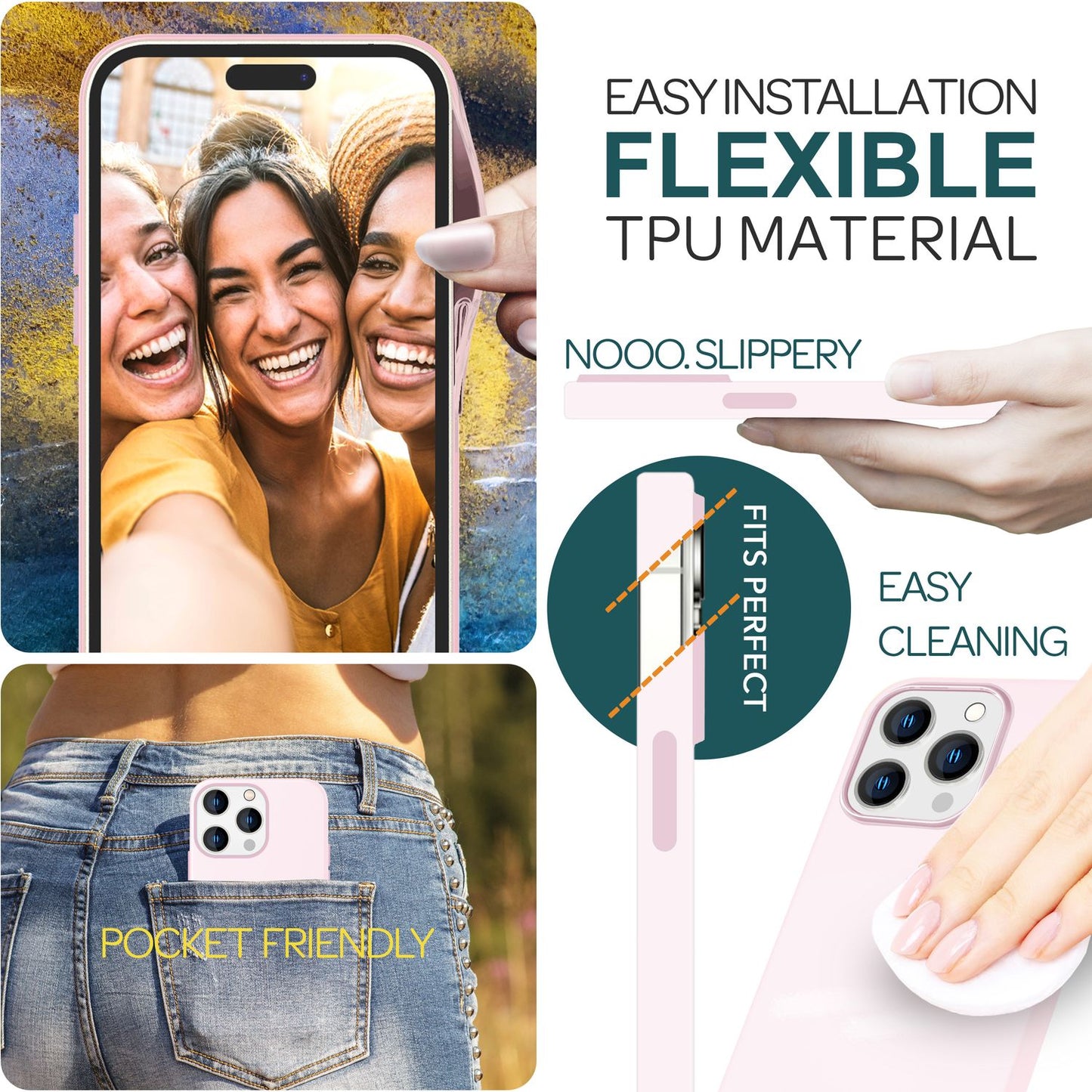 NALIA Magnet Silikonhülle für iPhone 15 Pro – MagSafe kompatibel & Liquid Silicone – SLIQ (Soft-Touch Schutz & Mikrofaser Innen) – Marke aus Berlin